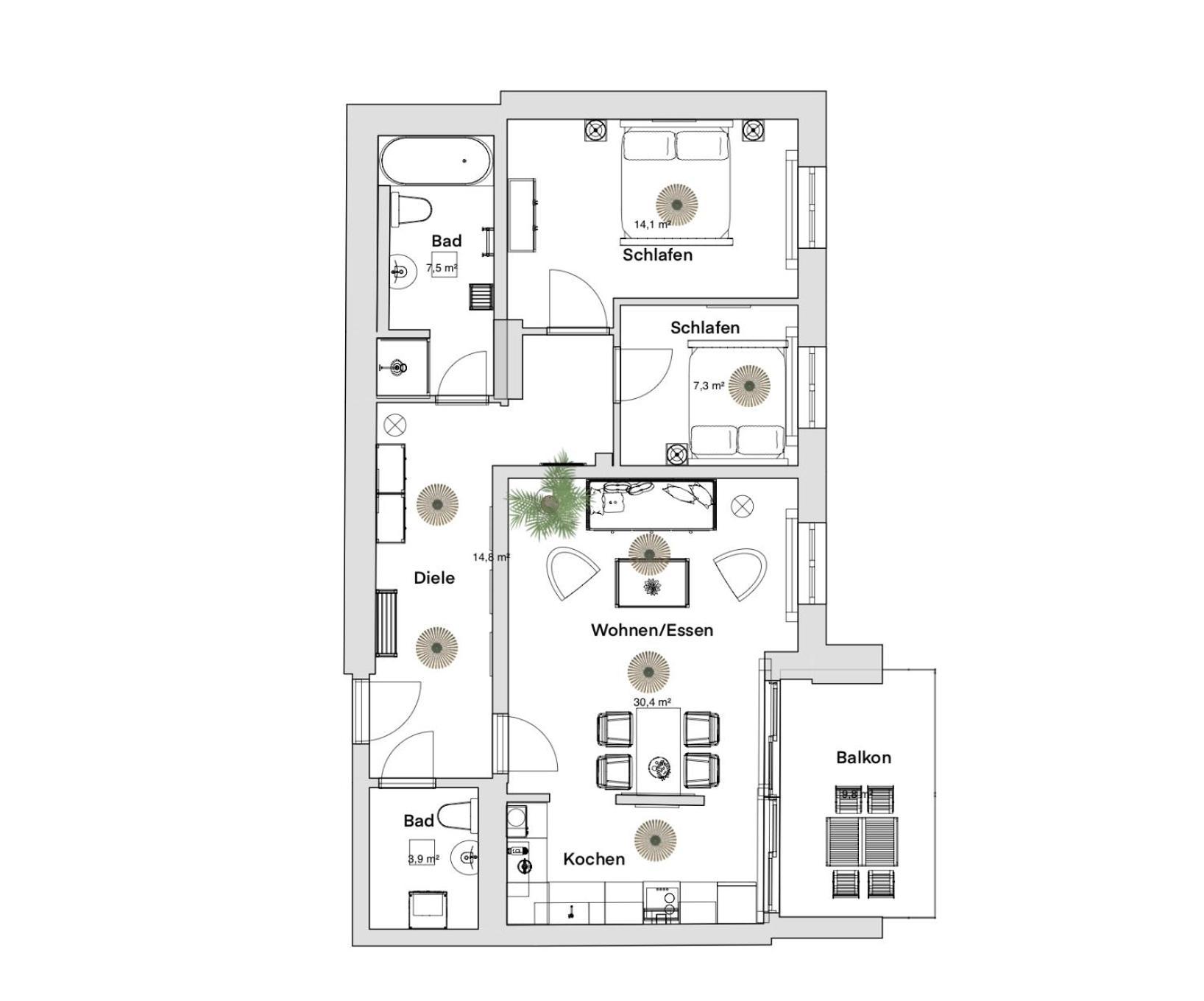 Pineapple Apartments Dresden Zwinger VII - 78 Qm - 1X Free Parking - Exterior photo